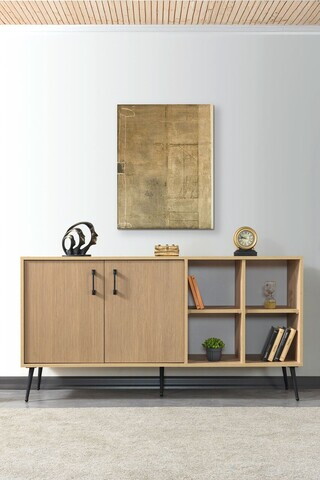 Consola, Hanah Home, Şile 4610, 160x83x44 cm, PAL, Maro