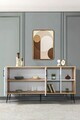 Consola, Hanah Home, Şile 4611, 160x83x44 cm, PAL, Stejar Safir / Alb