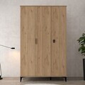 Dulap pentru haine, Hanah Home, Neva 6301, 123x200x52 cm, PAL, Maro