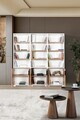 Corp biblioteca, Hanah Home, Evm 8301, 180x187x30 cm, PAL, Alb/Maro