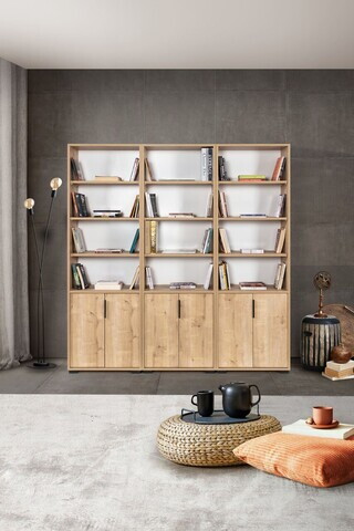 Corp biblioteca, Hanah Home, Evm 8302, 180x187x30 cm, PAL, Maro
