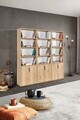 Corp biblioteca, Hanah Home, Evm 8302, 180x187x30 cm, PAL, Maro