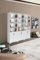 Corp biblioteca, Hanah Home, Evm 8304, 180x187x30 cm, PAL, Alb