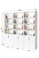 Corp biblioteca, Hanah Home, Evm 8304, 180x187x30 cm, PAL, Alb