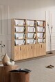 Corp biblioteca, Hanah Home, Evm 8305, 180x187x30 cm, PAL, Maro