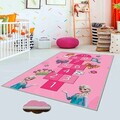 Covor, Hmnt481, 80x150 cm, Poliester, Pink / Blue / White / Yellow