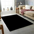 Covor, Wookece1258, 140x220 cm, Poliester, Negru