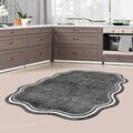 Covor, Wookece283, 80x150 cm, Poliester, Gri/Alb