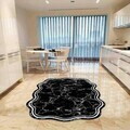 Covor, Wookece290, 160x230 cm, Poliester, Alb/Negru