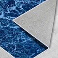 Covor, Wookece488, 80x150 cm, Poliester, Albastru / Bleumarin