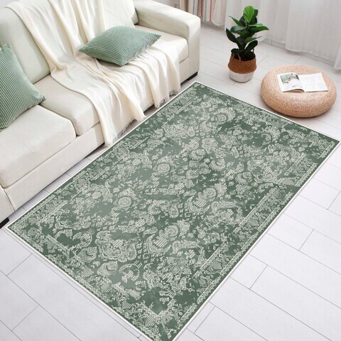 Covor, Eexfab797, 60x100 cm, Bumbac, Verde