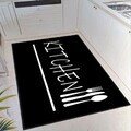 Covor, Eexfab869-Klm, 100x200 cm, Bumbac, Alb/Negru