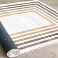 Covor, Eexfab878-Klm, 80x150 cm, Bumbac, Crem / Galben / Roșu-aprins / Portocaliu / Negru
