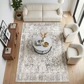Covor, Woosonıl082, 120x180 cm, Bumbac, Crema / nurca