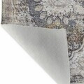 Covor, Woosonıl083, 160x230 cm, Bumbac, Crem / Gri / Roșu Claret