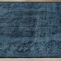 Covor, Woosonıl087, 140x220 cm, Bumbac, Navy Blue / Black
