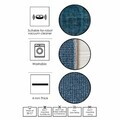 Covor, Woosonıl087, 140x220 cm, Bumbac, Navy Blue / Black