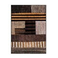 Covor, Woosonıl096, 160x230 cm, Bumbac, Alb / Portocaliu / Maro / Negru