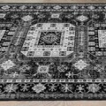 Covor, Woosonıl113, 160x230 cm, Bumbac, Alb / Gri / Negru