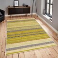 Covor, Woosonıl140, 120x180 cm, Bumbac, Alb / Galben / Verde / Negru
