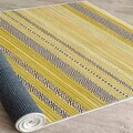 Covor, Woosonıl140, 120x180 cm, Bumbac, Alb / Galben / Verde / Negru