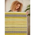 Covor, Woosonıl140, 140x220 cm, Bumbac, Alb / Galben / Verde / Negru