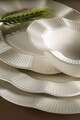 Serviciu de masa, Hermia, 710KTP9735, Portelan, Farfurie: 22 cm (6 bucăți), Alb