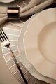 Serviciu de masa, Hermia, 710KTP9735, Portelan, Farfurie: 22 cm (6 bucăți), Alb