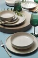 Serviciu de masa, Hermia, 719KTP9784, Portelan, Farfurie adâncă: 21 cm (2 bucăți), Crem