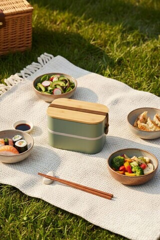 Cutie pentru pranz, Hermia, 721CBL1306, Inox, Dimensiuni: 14,5 x 18,5 x 12,5 cm / 1000 ml, Verde