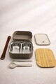 Cutie pentru pranz, Hermia, 721CBL1314, Inox, Dimensiuni: 14,5 x 18,5 x 12,5 cm / 1000 ml, Gri