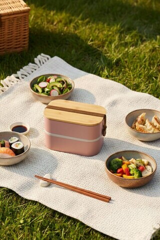 Cutie pentru pranz, Hermia, 721CBL1315, Inox, Dimensiuni: 14,5 x 18,5 x 12,5 cm / 1000 ml, Roz