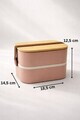 Cutie pentru pranz, Hermia, 721CBL1315, Inox, Dimensiuni: 14,5 x 18,5 x 12,5 cm / 1000 ml, Roz