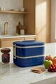Cutie pentru pranz, Hermia, 721CBL1320, Inox, Izolat in vid, Albastru navy