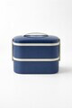 Cutie pentru pranz, Hermia, 721CBL1320, Inox, Izolat in vid, Albastru navy