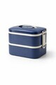 Cutie pentru pranz, Hermia, 721CBL1320, Inox, Izolat in vid, Albastru navy