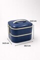 Cutie pentru pranz, Hermia, 721CBL1320, Inox, Izolat in vid, Albastru navy