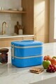 Cutie pentru pranz, Hermia, 721CBL1321, Inox, Izolat in vid, Albastru