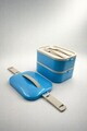 Cutie pentru pranz, Hermia, 721CBL1321, Inox, Izolat in vid, Albastru