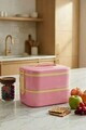 Cutie pentru pranz, Hermia, 721CBL1322, Inox, Izolat in vid, Roz pudra