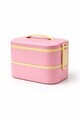 Cutie pentru pranz, Hermia, 721CBL1322, Inox, Izolat in vid, Roz pudra