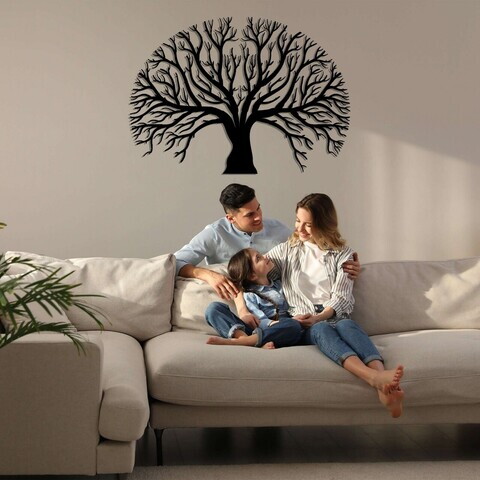 Decoratiune de perete, 5606, Metal, Dimensiuni: 75 x 53 cm, Negru