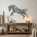 Decoratiune de perete, 5570, Metal, Dimensiune: 75 x 40 cm, Negru