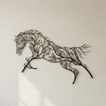 Decoratiune de perete, 5570, Metal, Dimensiune: 75 x 40 cm, Negru
