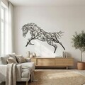 Decoratiune de perete, 5570, Metal, 100 x 53 cm, Negru