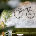 Decoratiune de perete, 5541, Metal, Dimensiuni: 75 x 41 cm, Negru