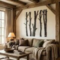 Decoratiune de perete, 5536, Metal, Dimensiune: 120 x 120 cm, Negru