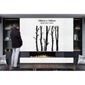 Decoratiune de perete, 5536, Metal, Dimensiune: 120 x 120 cm, Negru