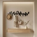 Decoratiune de perete, 3018, Metal, Dimensiune: 60 cm, Negru