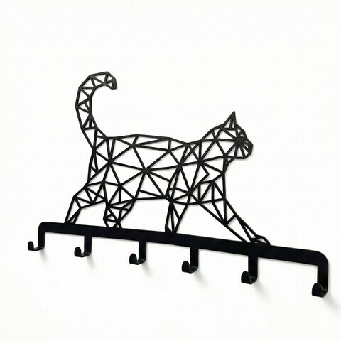 Decoratiune de perete, 3011, Metal, Dimensiune: 60 x 38 cm, Negru